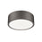 Z-Lite Coronado 1 Light 12.25" Flush Mount, Bronze/Frosted