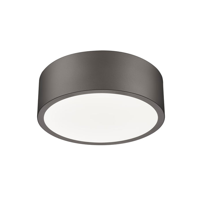 Z-Lite Coronado 1 Light 12.25" Flush Mount, Bronze/Frosted