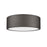Z-Lite Coronado 1 Light 12.25" Flush Mount, Bronze/Frosted