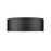 Z-Lite Coronado 1 Light 12.25" Flush Mount, Matte Black/Frosted