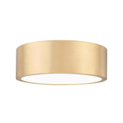Z-Lite Coronado 1 Light 12.25" Flush Mount, Modern Gold/Frosted - 1017F12-MGLD-LED