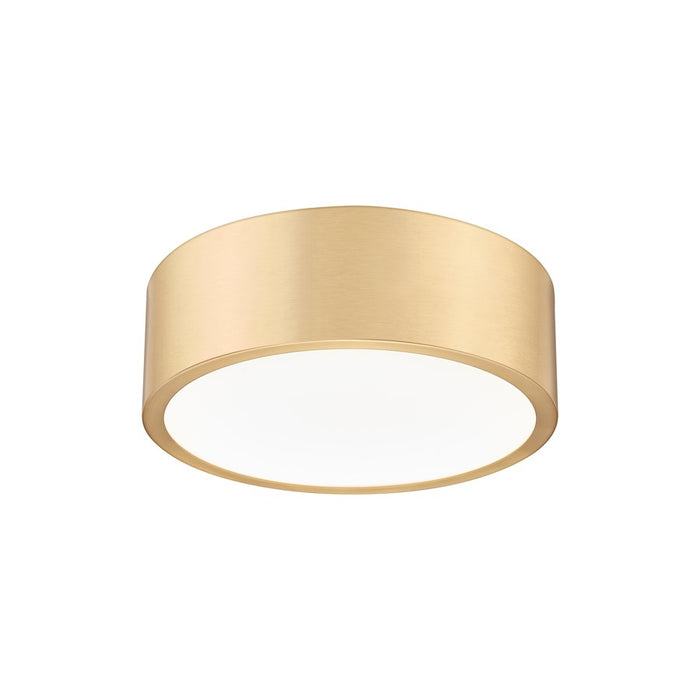 Z-Lite Coronado 1Lt 12.25" Flush Mount, Modern Gold/Frosted