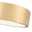 Z-Lite Coronado 1Lt 12.25" Flush Mount, Modern Gold/Frosted