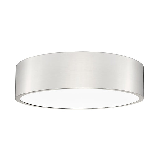 Z-Lite Coronado 1 Light 16" Flush Mount, Brushed Nickel/Frosted - 1017F16-BN-LED