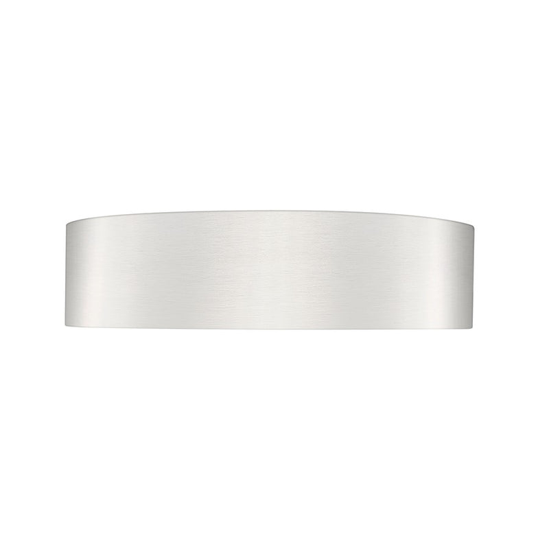 Z-Lite Coronado 1 Light 16" Flush Mount, Brushed Nickel/Frosted