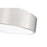 Z-Lite Coronado 1 Light 16" Flush Mount, Brushed Nickel/Frosted