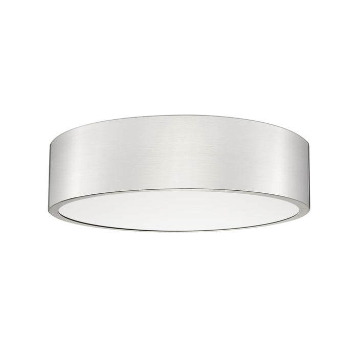 Z-Lite Coronado 1 Light 16" Flush Mount, Brushed Nickel/Frosted