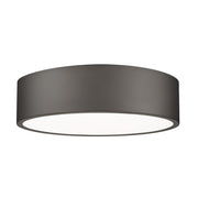 Z-Lite Coronado 1 Light 16" Flush Mount, Bronze/Frosted - 1017F16-BRZ-LED