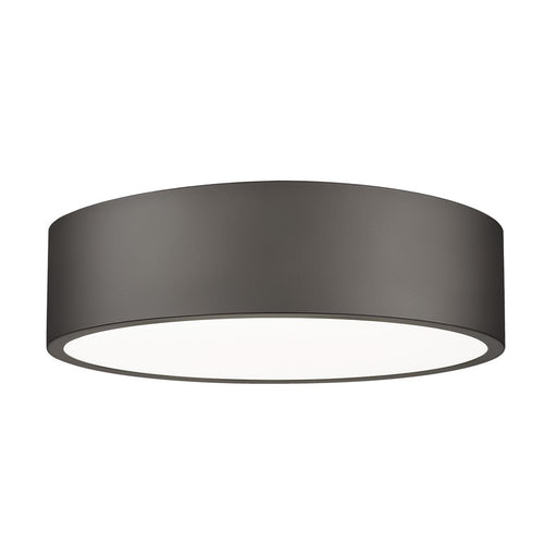 Z-Lite Coronado 1 Light 16" Flush Mount, Bronze/Frosted - 1017F16-BRZ-LED