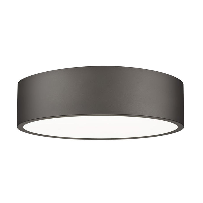 Z-Lite Coronado 1 Light 16" Flush Mount, Bronze/Frosted - 1017F16-BRZ-LED