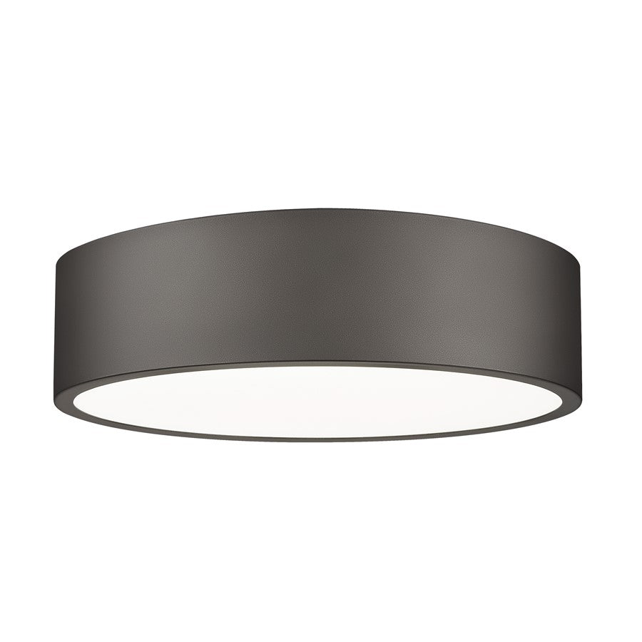 Z-Lite Coronado 1 Light 16" Flush Mount, Bronze/Frosted - 1017F16-BRZ-LED