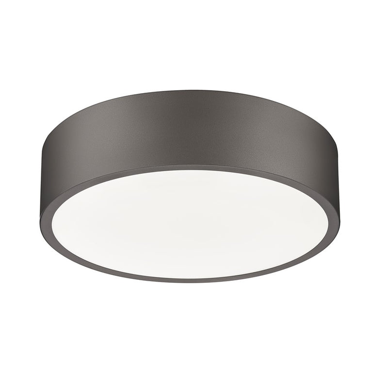 Z-Lite Coronado 1 Light 16" Flush Mount, Bronze/Frosted