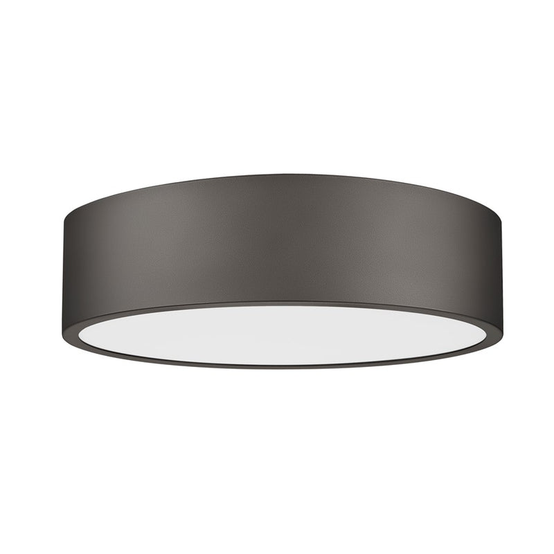 Z-Lite Coronado 1 Light 16" Flush Mount, Bronze/Frosted