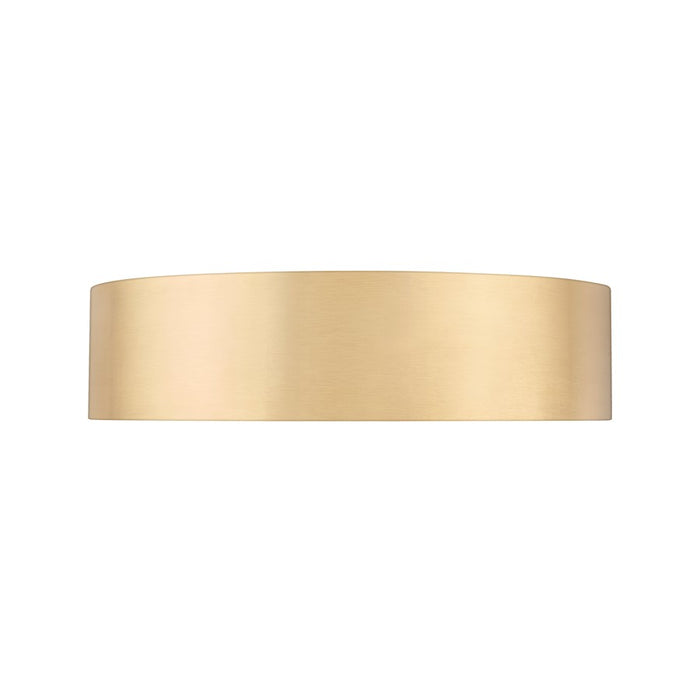Z-Lite Coronado 1 Light 16" Flush Mount, Modern Gold/Frosted