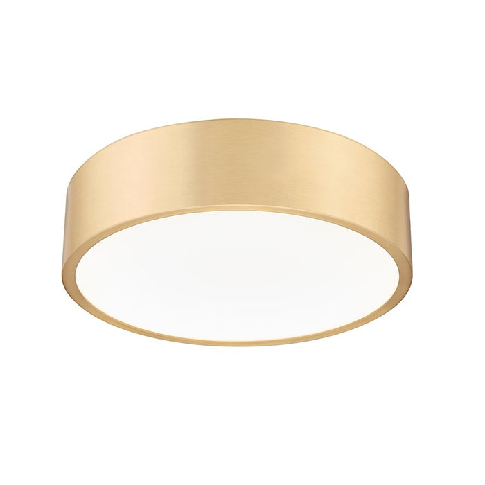 Z-Lite Coronado 1 Light 16" Flush Mount, Modern Gold/Frosted