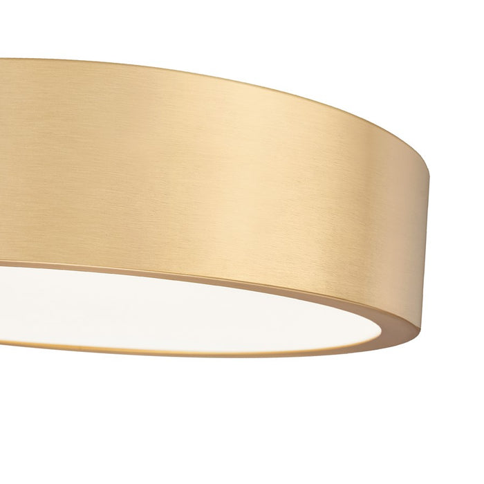 Z-Lite Coronado 1 Light 16" Flush Mount, Modern Gold/Frosted