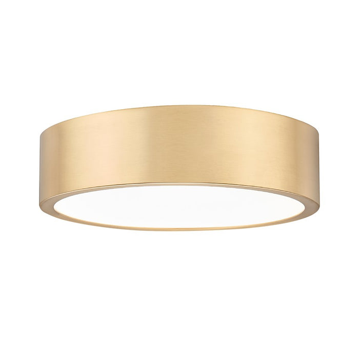 Z-Lite Coronado 1 Light 16" Flush Mount, Modern Gold/Frosted