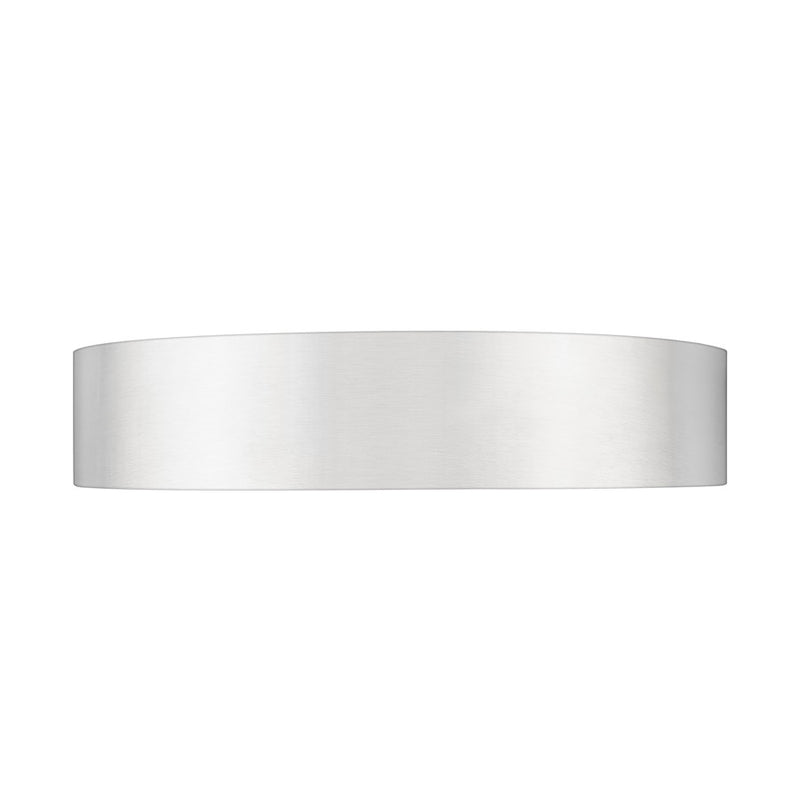 Z-Lite Coronado 1 Light 20" Flush Mount, Brushed Nickel/Frosted