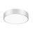 Z-Lite Coronado 1 Light 20" Flush Mount, Brushed Nickel/Frosted