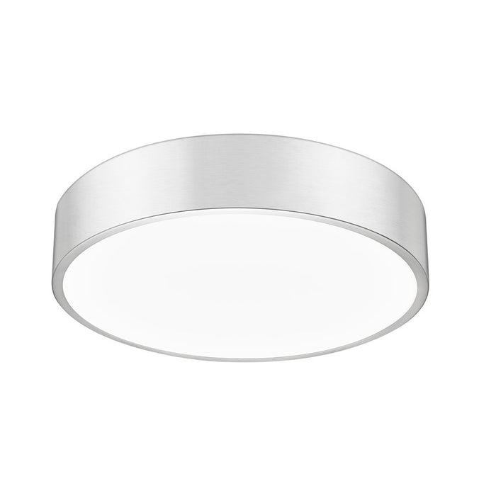Z-Lite Coronado 1 Light 20" Flush Mount, Brushed Nickel/Frosted