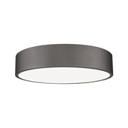 Z-Lite Coronado 1 Light 20" Flush Mount, Bronze/Frosted - 1017F20-BRZ-LED