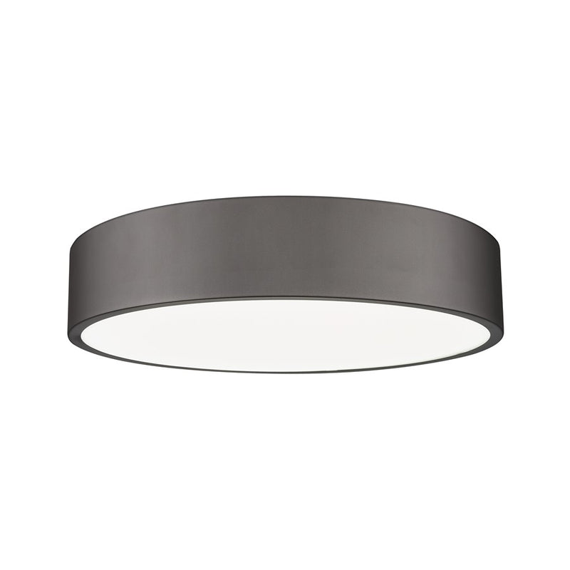 Z-Lite Coronado 1 Light 20" Flush Mount, Bronze/Frosted - 1017F20-BRZ-LED