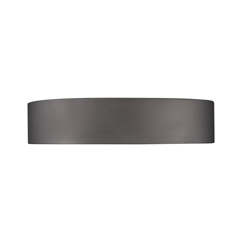 Z-Lite Coronado 1 Light 20" Flush Mount, Bronze/Frosted