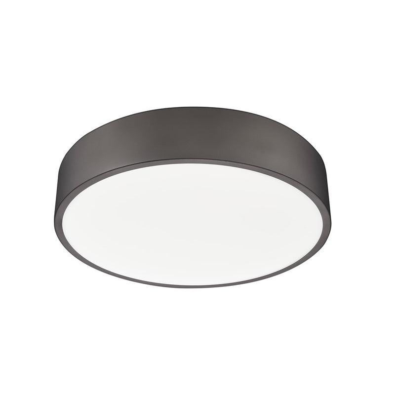 Z-Lite Coronado 1 Light 20" Flush Mount, Bronze/Frosted