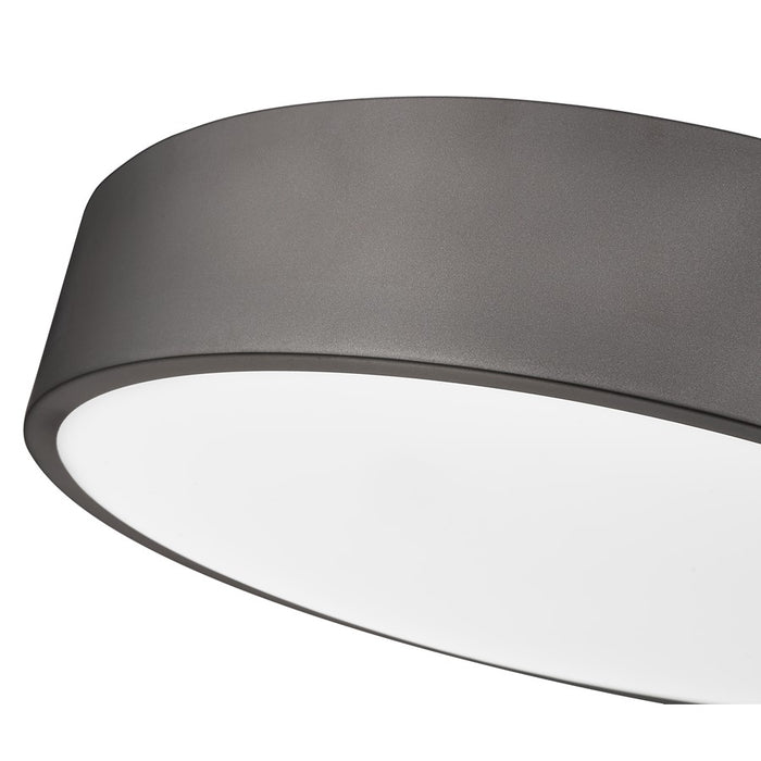 Z-Lite Coronado 1 Light 20" Flush Mount, Bronze/Frosted