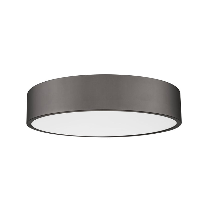 Z-Lite Coronado 1 Light 20" Flush Mount, Bronze/Frosted