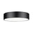 Z-Lite Coronado 1 Light 20" Flush Mount, Matte Black/Frosted - 1017F20-MB-LED