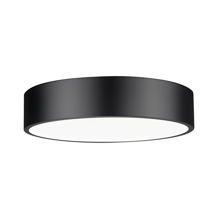 Z-Lite Coronado 1 Light 20" Flush Mount, Matte Black/Frosted - 1017F20-MB-LED
