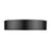 Z-Lite Coronado 1 Light 20" Flush Mount, Matte Black/Frosted