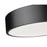 Z-Lite Coronado 1 Light 20" Flush Mount, Matte Black/Frosted