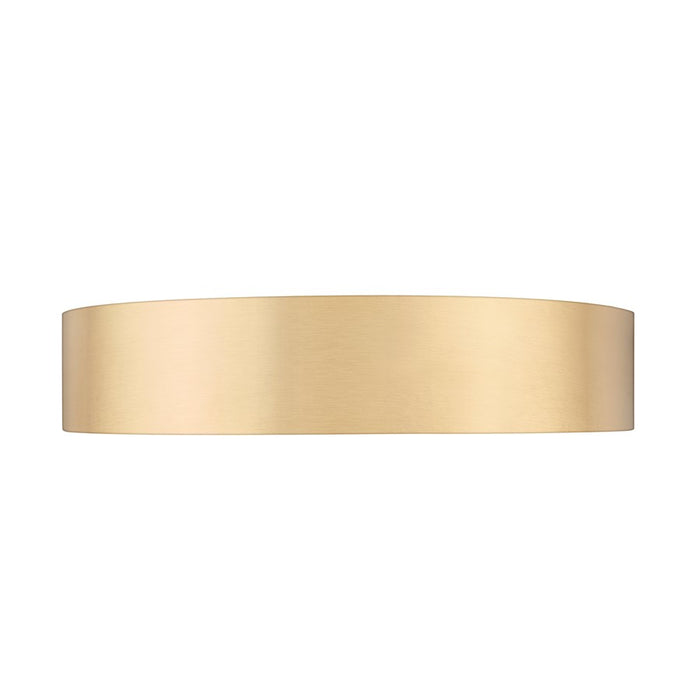 Z-Lite Coronado 1 Light 20" Flush Mount, Modern Gold/Frosted