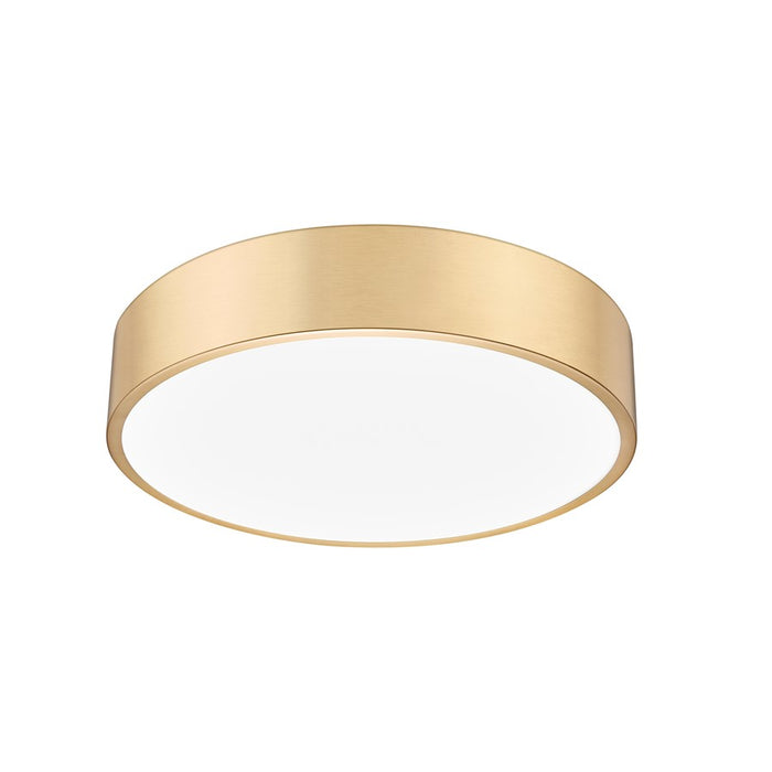 Z-Lite Coronado 1 Light 20" Flush Mount, Modern Gold/Frosted