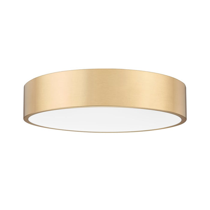 Z-Lite Coronado 1 Light 20" Flush Mount, Modern Gold/Frosted