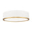 Z-Lite Bradley 1Lt 16" Flush Mount, White/Gold/Frosted - 1018F16-MW-MGLD-LED