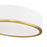 Z-Lite Bradley 1Lt 16" Flush Mount, White/Gold/Frosted