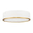 Z-Lite Bradley 1Lt 16" Flush Mount, White/Gold/Frosted
