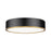 Z-Lite Bradley 1 Light 20.25" Flush Mount, Black/Gold/Frosted - 1018F20-MB-MGLD-LED