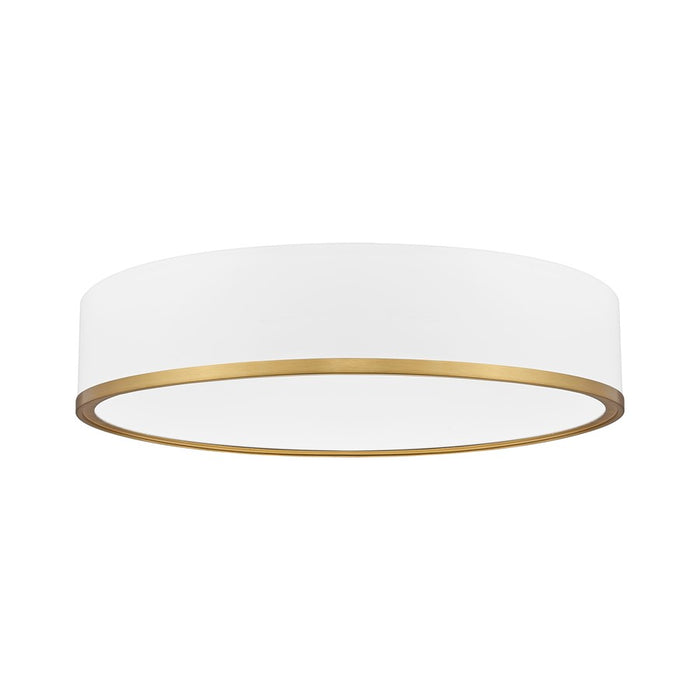 Z-Lite Bradley 1 Light 20.25" Flush Mount, White/Gold/Frosted