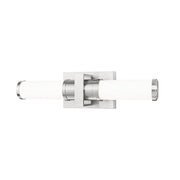 Z-Lite Idris 1 Light 4" LED Vanity/18W, Brushed Nickel/Opal White - 1019-18W-BN-LED