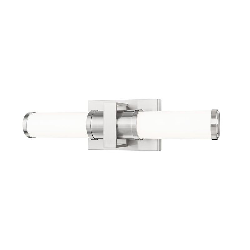 Z-Lite Idris 1 Light 4" LED Vanity/18W, Brushed Nickel/Opal White - 1019-18W-BN-LED