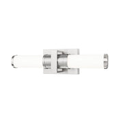 Z-Lite Idris 1Lt 4" LED Vanity/18W, Brushed Nickel/Opal White - 1019-18W-BN-LED