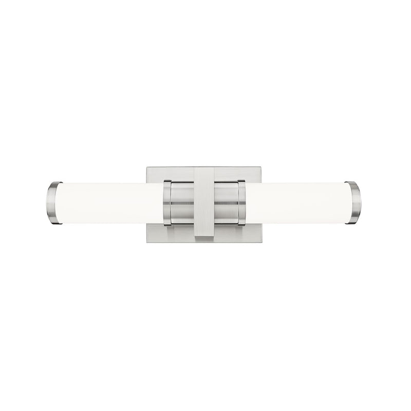 Z-Lite Idris 1Lt 4" LED Vanity/18W, Brushed Nickel/Opal White