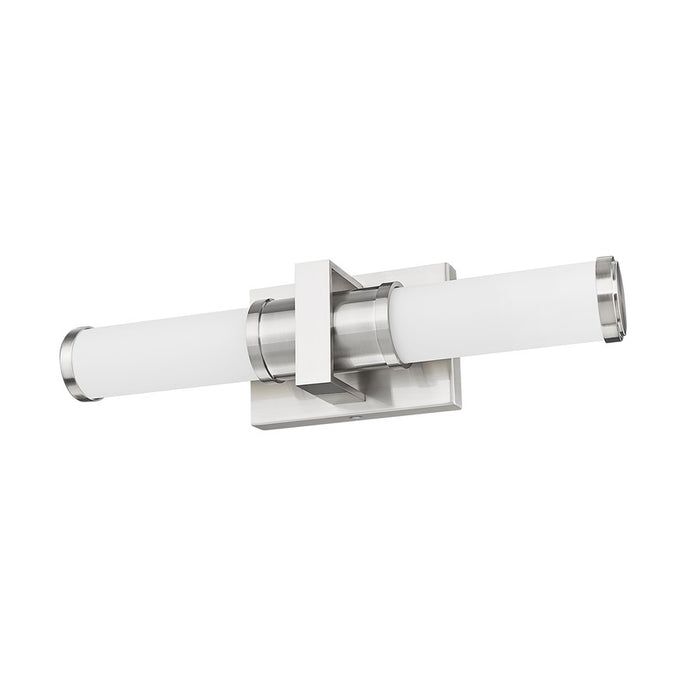 Z-Lite Idris 1Lt 4" LED Vanity/18W, Brushed Nickel/Opal White