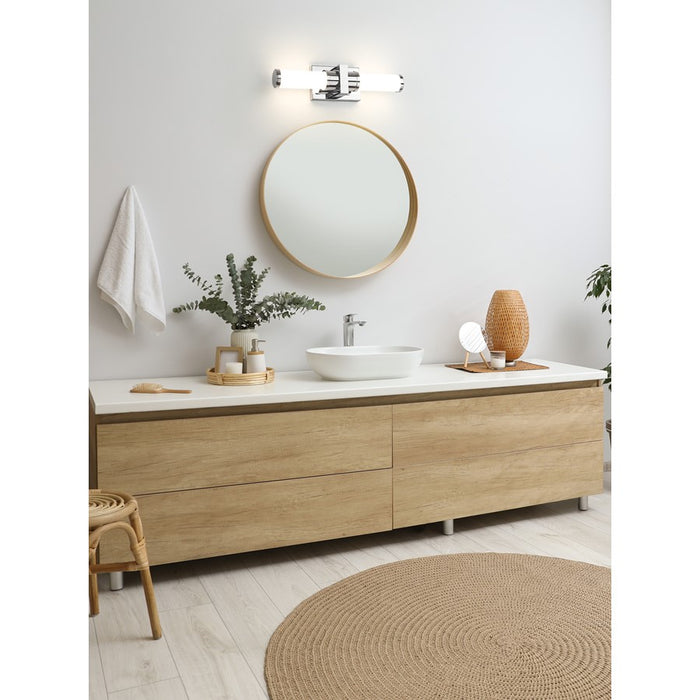 Z-Lite Idris 1 Light 4" LED Vanity/18W, Chrome/Opal White