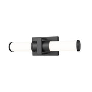 Z-Lite Idris 1 Light 4" LED Vanity/18W, Matte Black/Opal White - 1019-18W-MB-LED