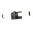 Z-Lite Idris 1 Light 4" LED Vanity/18W, Matte Black/Opal White